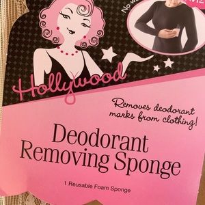 Deodorant removing sponge